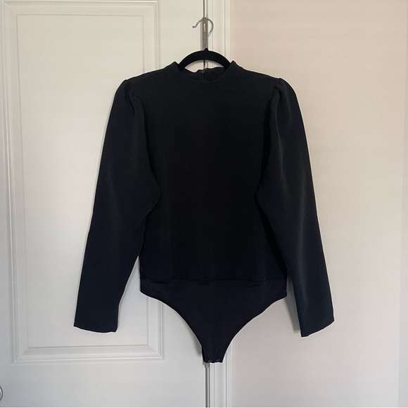 NWT Joie Black Long Sleeve Bodysuit - Picture 1 of 6